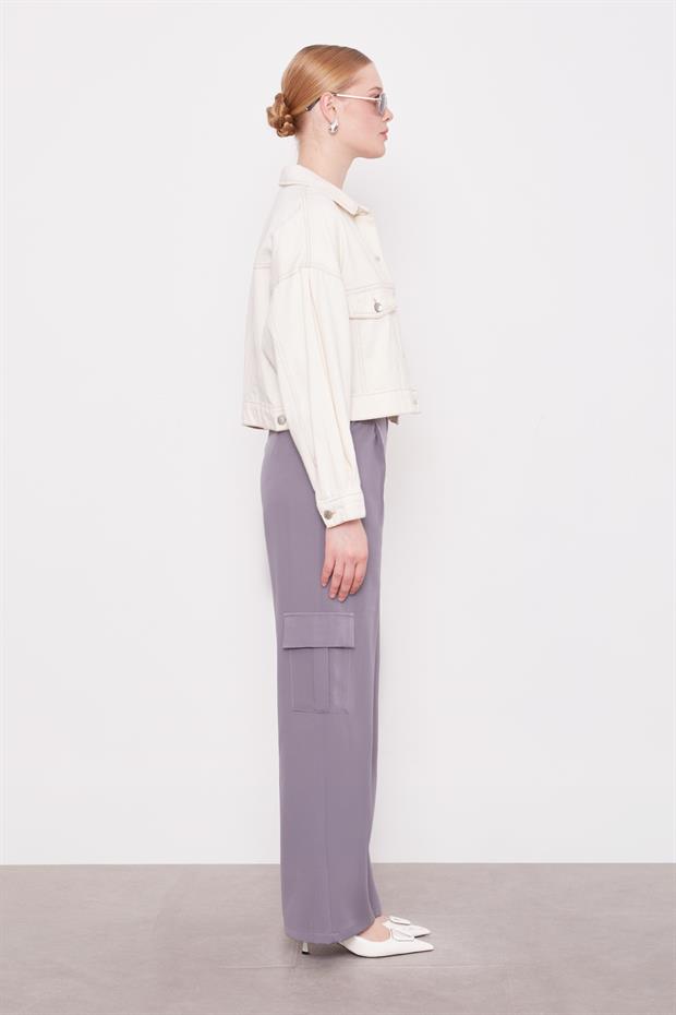 Antrasit Cep Detaylı Pantolon