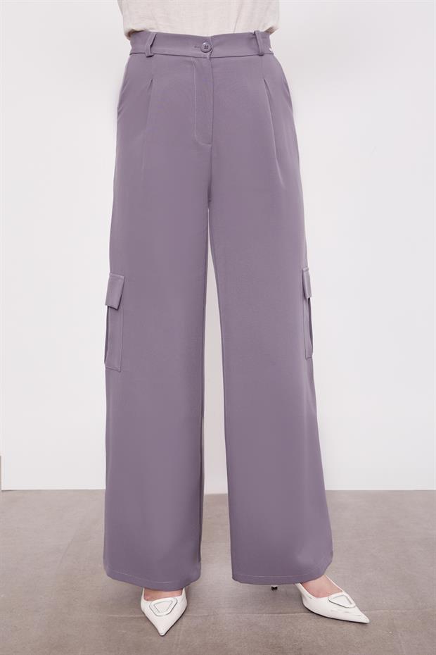 Antrasit Cep Detaylı Pantolon