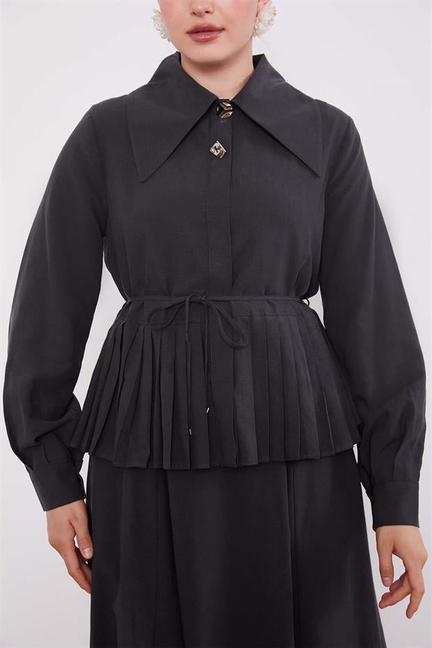 Antrasit Etek Ucu Pileli Cupra Etek Takım