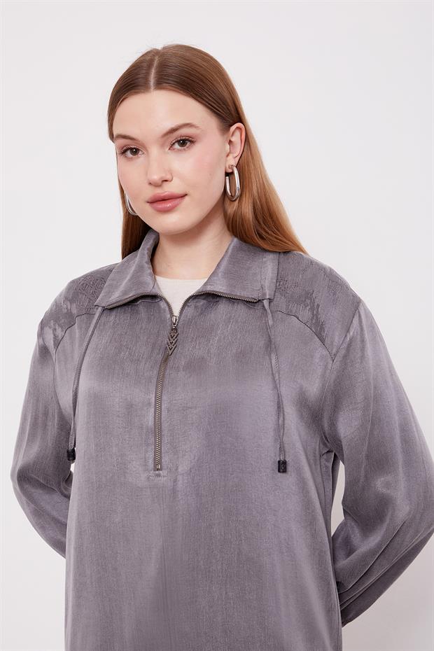 Antrasit Fermuar Kapamalı Cupra İkili Takım