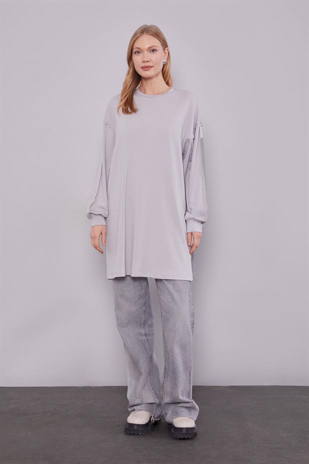 Antrasit - Gri Yelekli Sweat Spor Takım