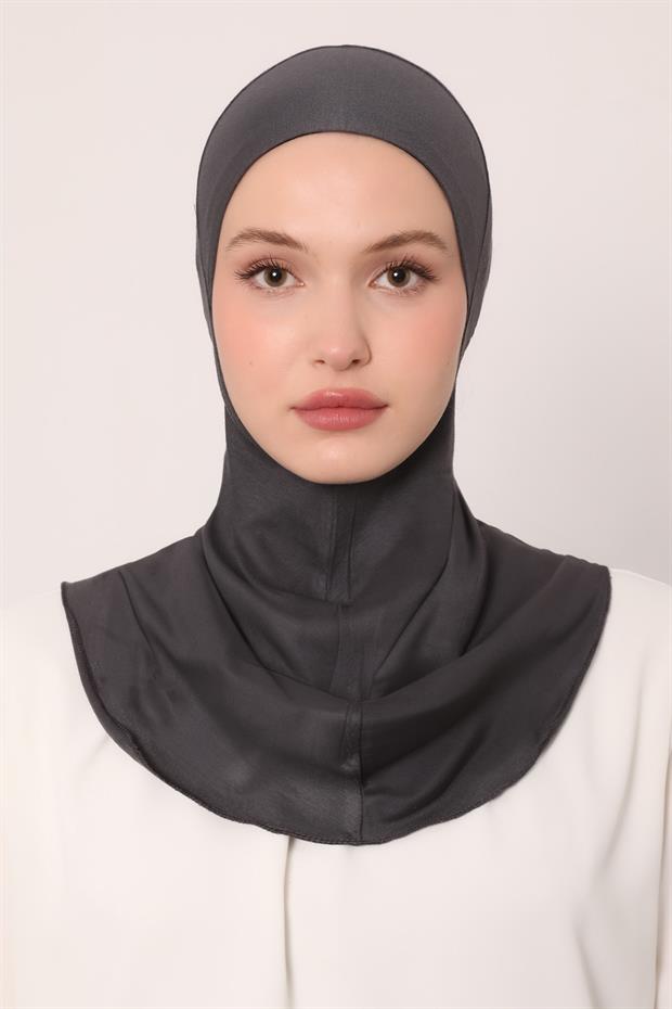 Antrasit Hijabchi Boyunluklu Bone