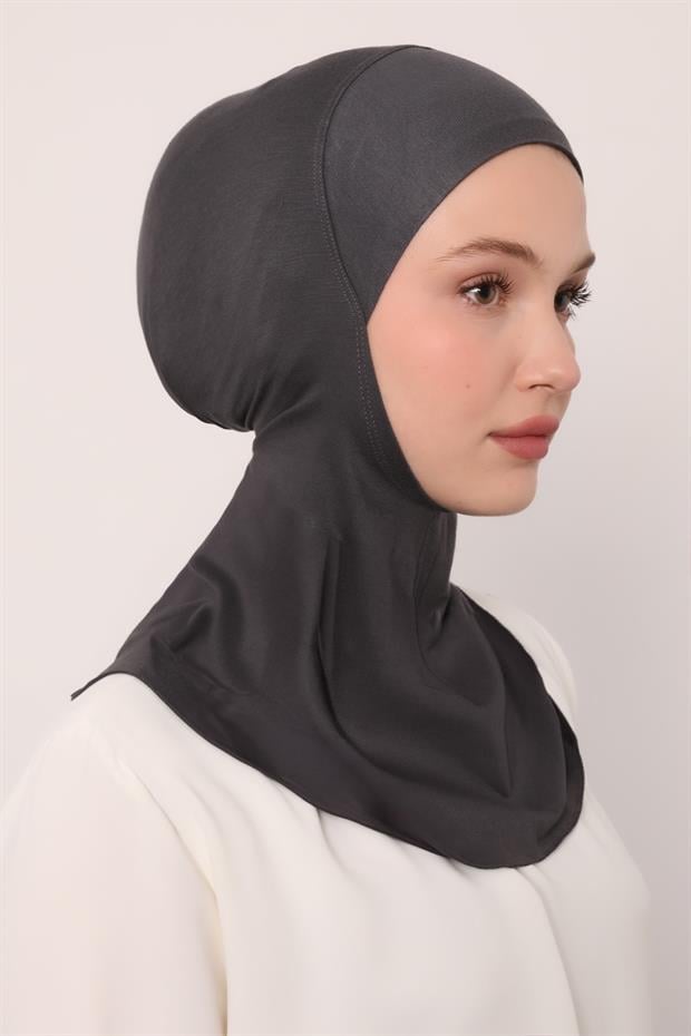 Antrasit Hijabchi Boyunluklu Bone
