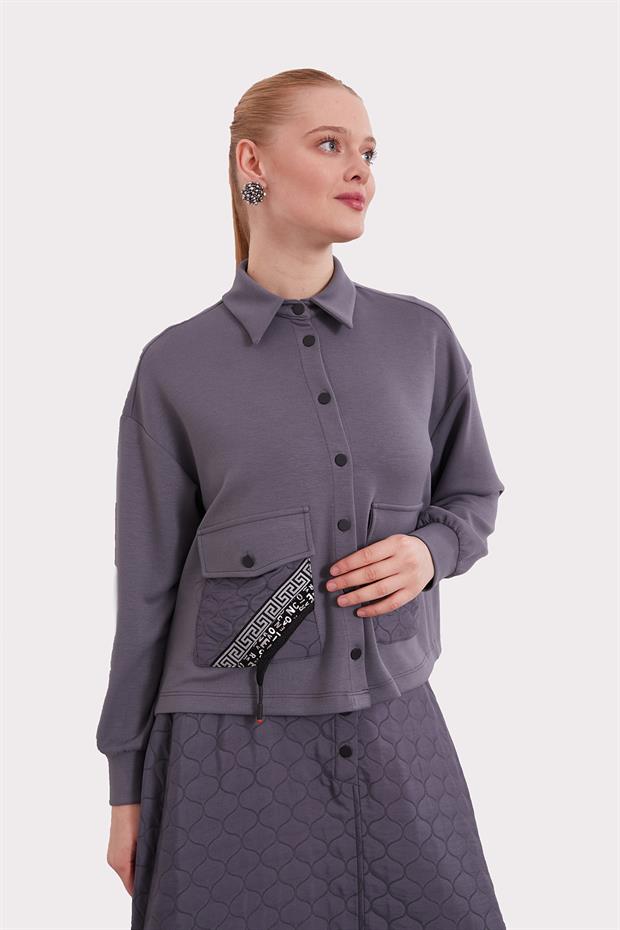 Antrasit Kapitone Etekli Takım