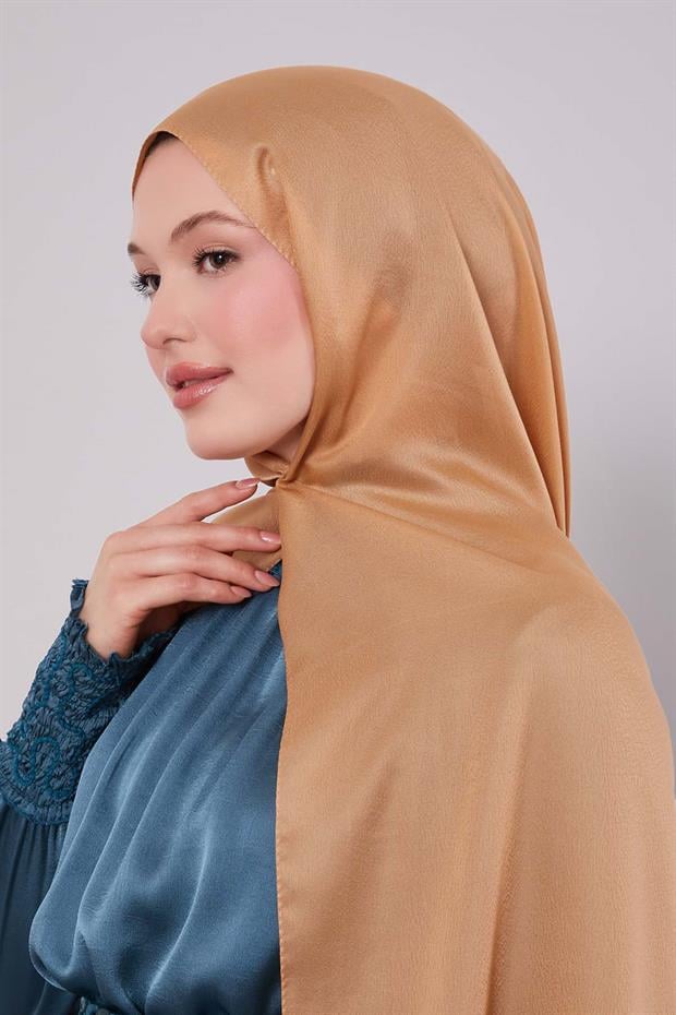 Bakır Düz Premium Abiye Şal