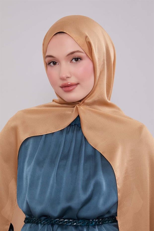 Bakır Düz Premium Abiye Şal