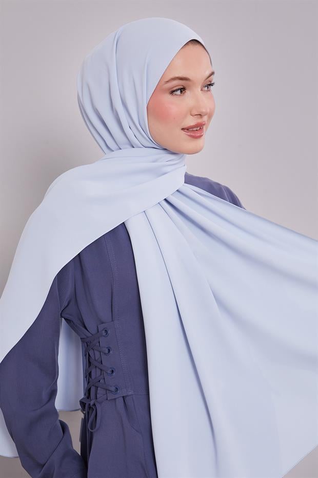 Bebe Mavisi Düz Trend Şal