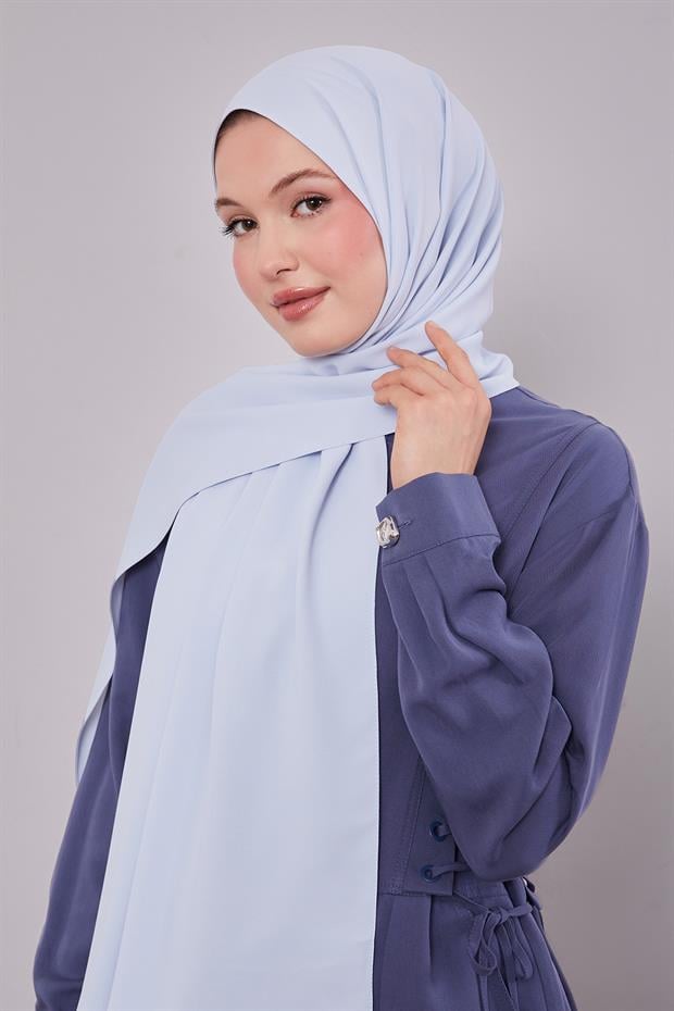 Bebe Mavisi Düz Trend Şal