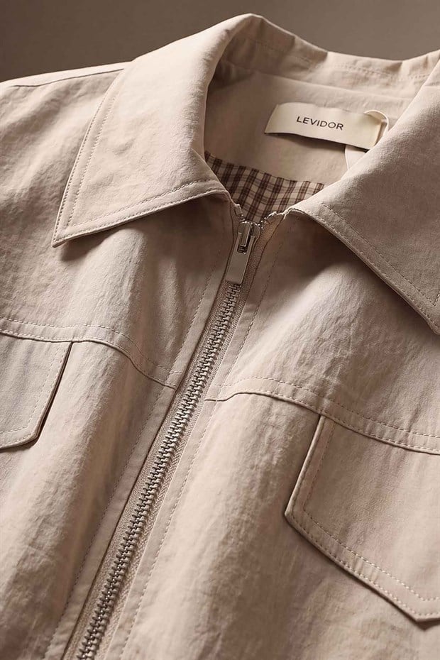 Bej BOMBER CEKET