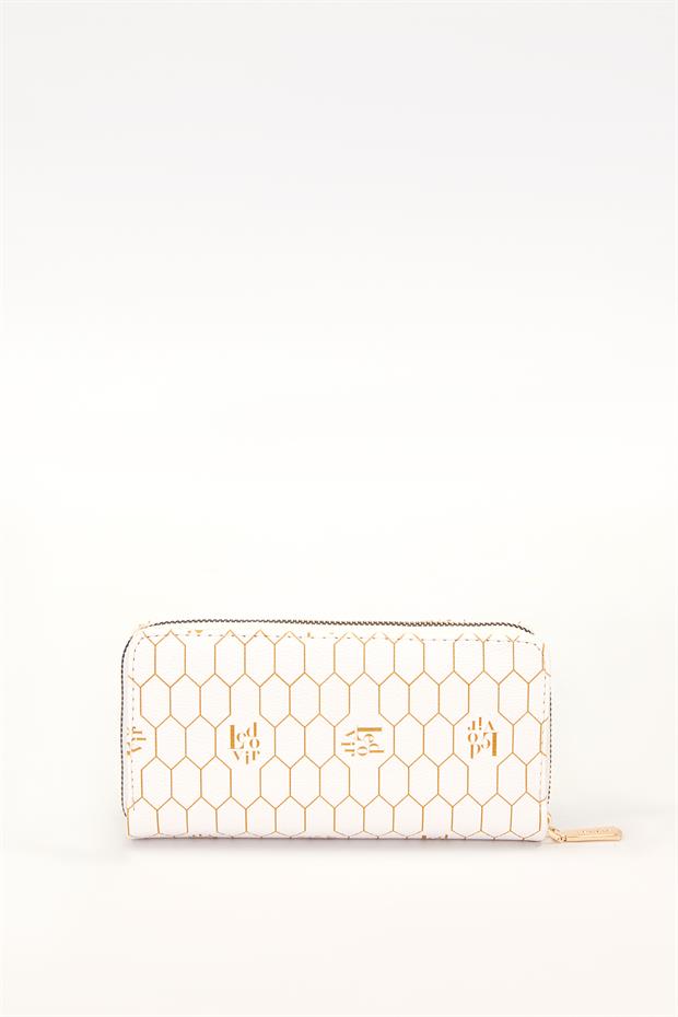 Bej Çift Gözlü Cüzdan