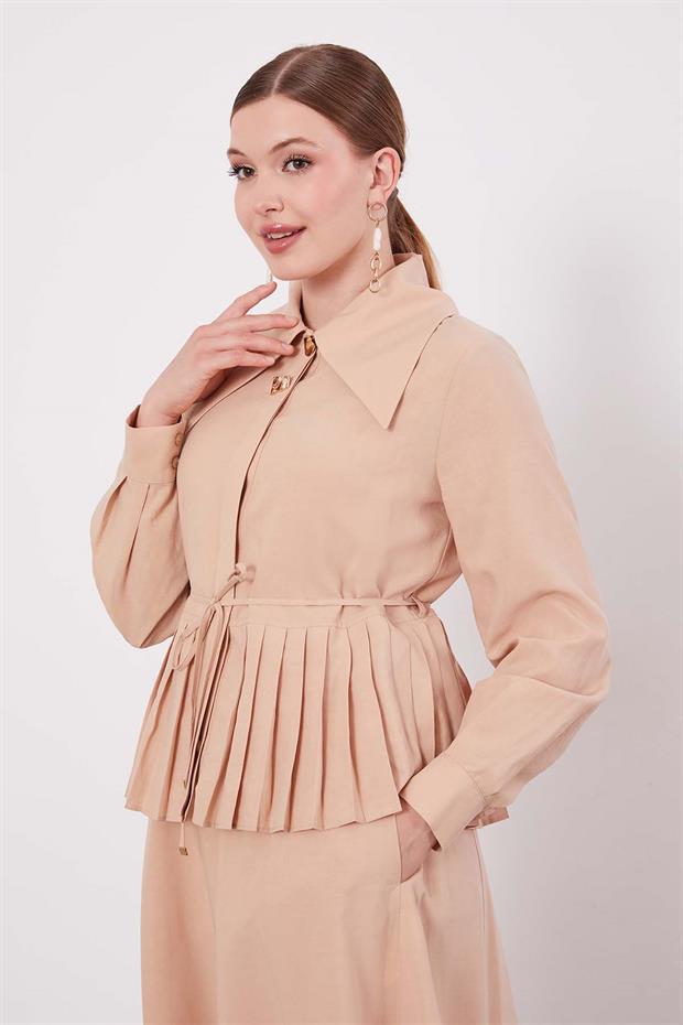 Bej Etek Ucu Pileli Cupra Etek Takım