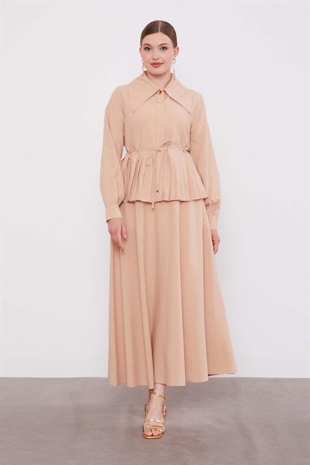 Bej Etek Ucu Pileli Cupra Etek Takım