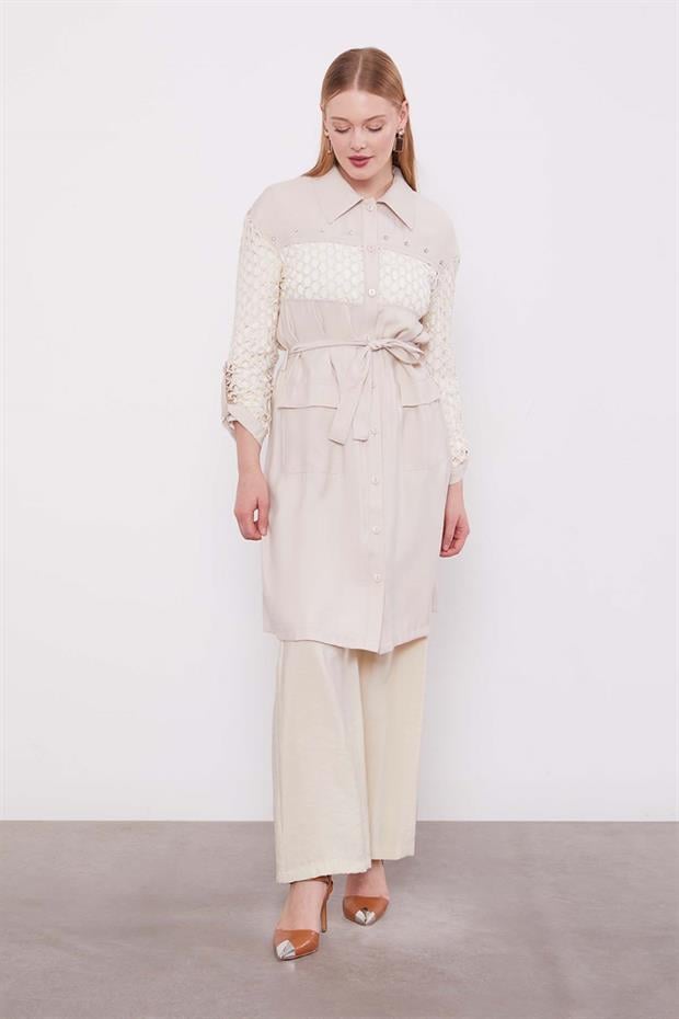 Bej File Detaylı Cupra Kap