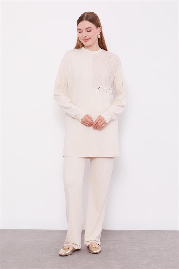 Bej File Detaylı İkili Takım