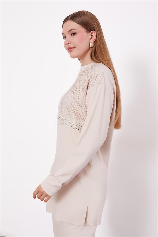 Bej File Detaylı İkili Takım