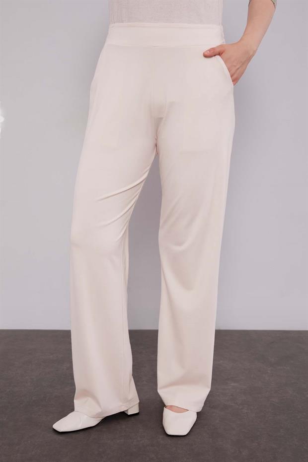 Bej - Haki Çift Çiçek Motifli İkili Takım