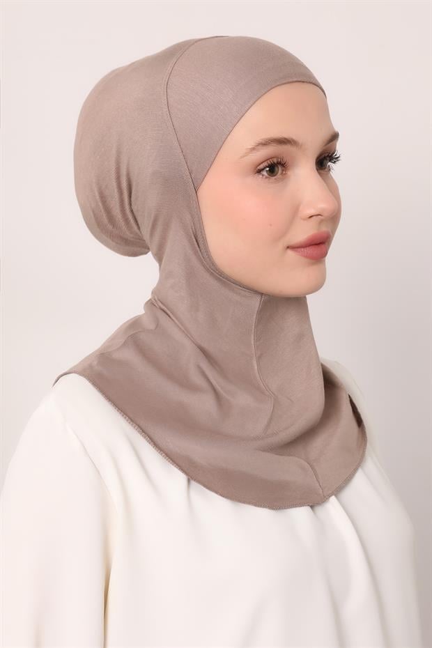 Bej Hijabchi Boyunluklu Bone
