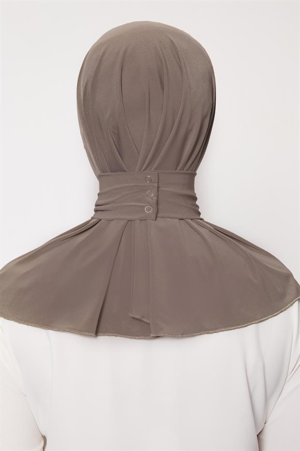 Bej Pratik Spor Çıtçıt Şal Bone