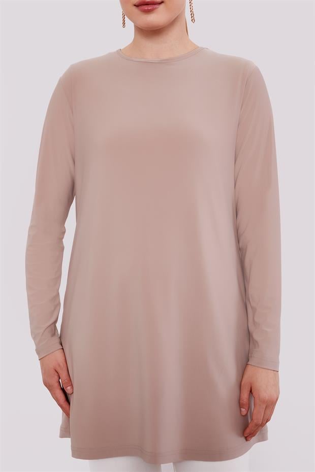 Bej Uzun Kollu Sandy İçlik