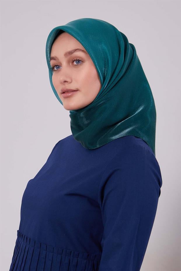 Benetton Çift Renk Kehribar Eşarp