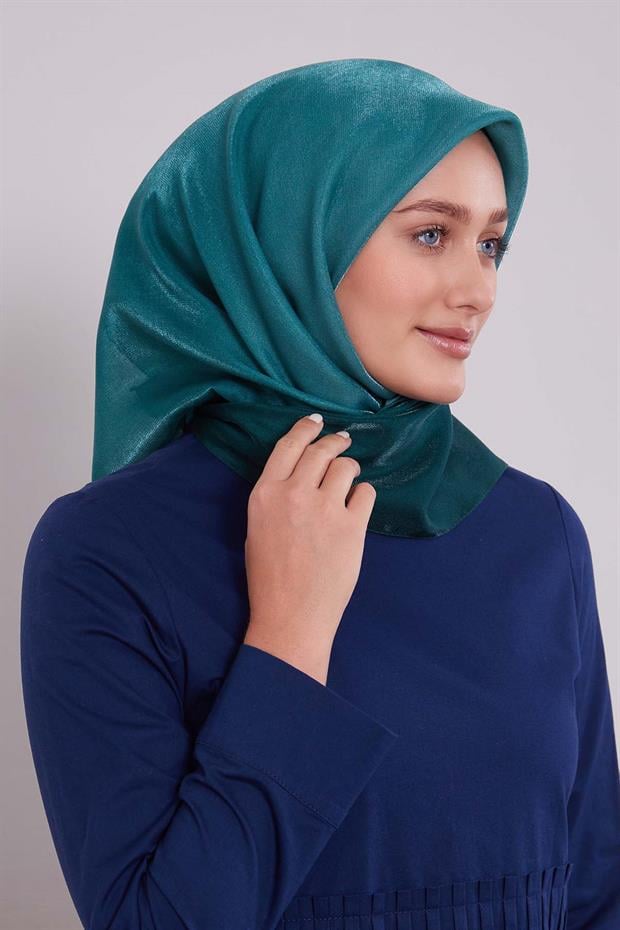 Benetton Çift Renk Kehribar Eşarp