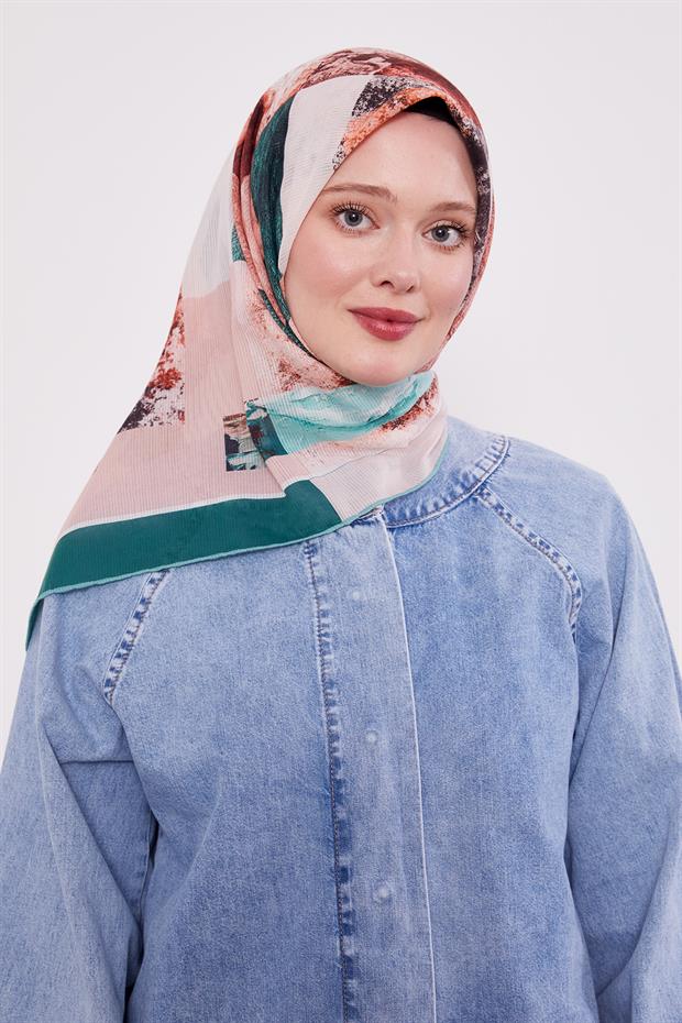 Benetton Çizgili Batik Pamuk Eşap
