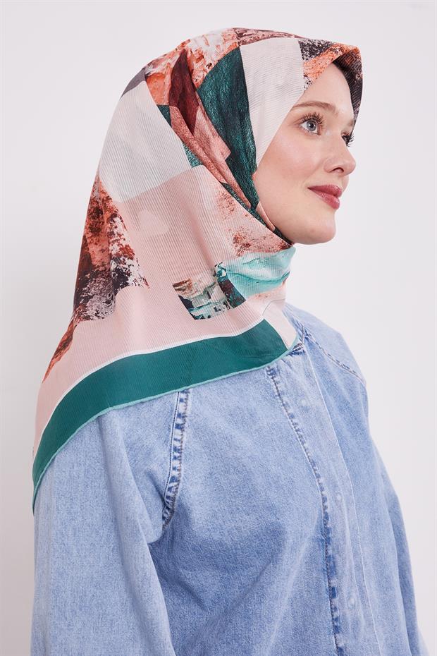 Benetton Çizgili Batik Pamuk Eşap