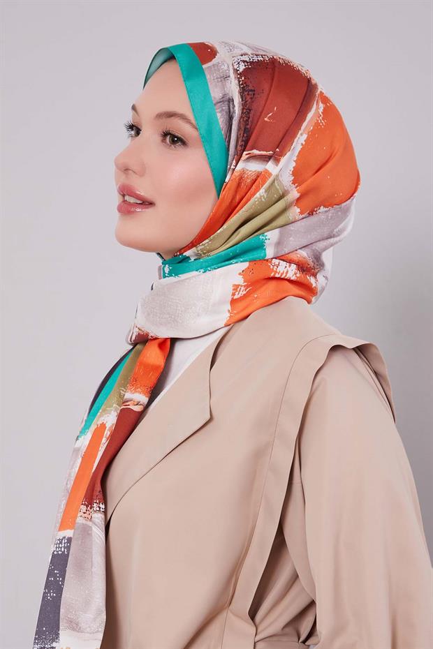 Benetton Dama Desen Twill Şal