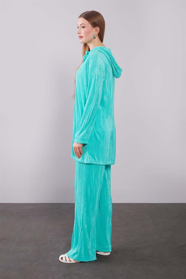 Benetton Kapüşonlu Bağcık Detaylı İkili Takım