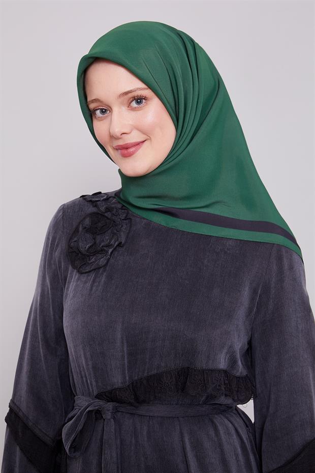 Benetton Kenar Şerit Aura Eşarp