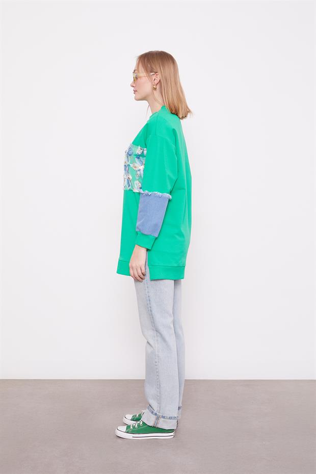 Benetton TÜL GARNİLİ SWEAT