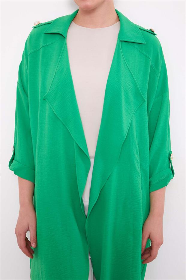 Benetton Omuz Apolet Detaylı Kısa Kap