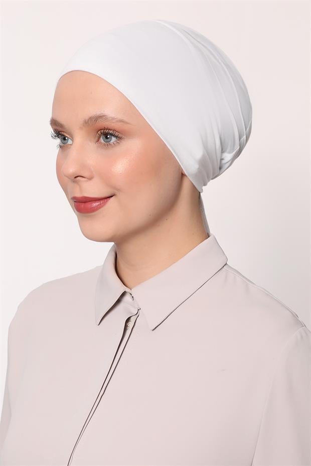 Beyaz Climafit Dikişsiz Bone