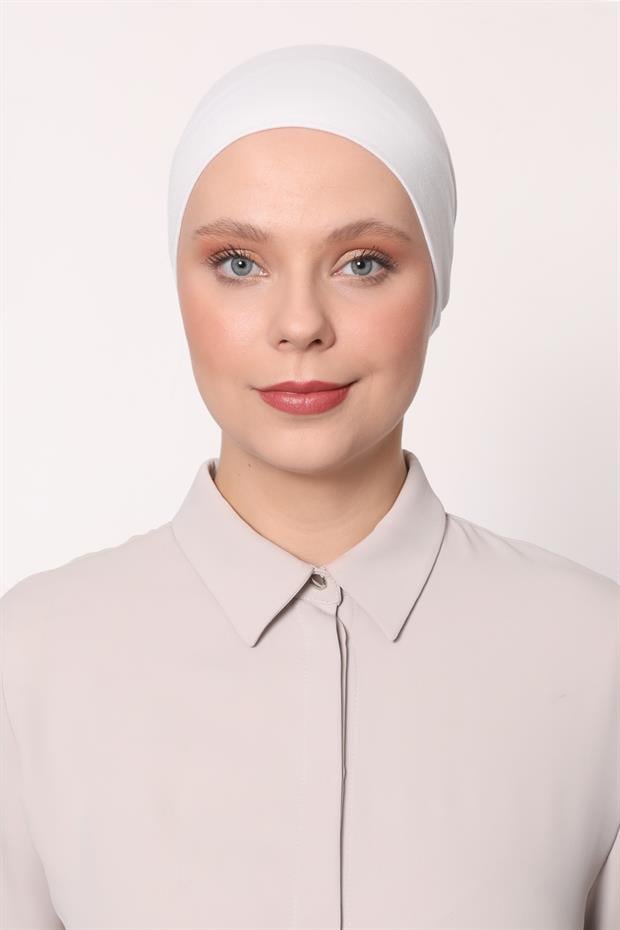 Beyaz Climafit Dikişsiz Bone