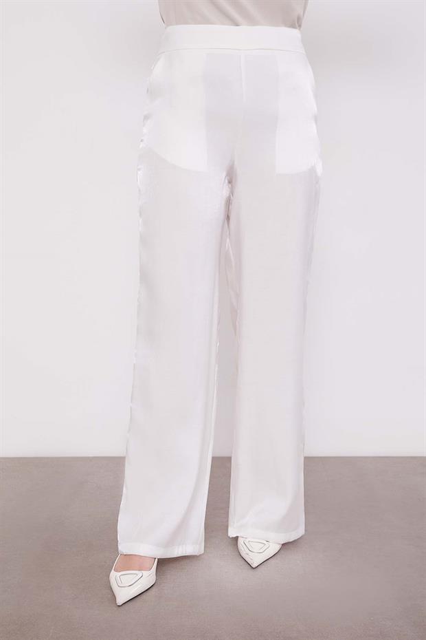 Beyaz Taş Detaylı İkili Takım