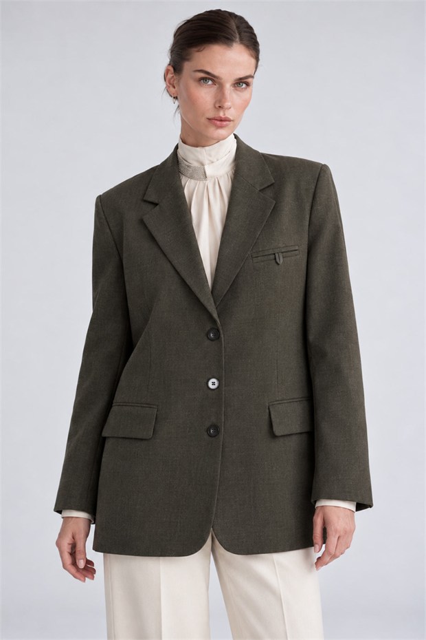 Blazer Ceket Kahve