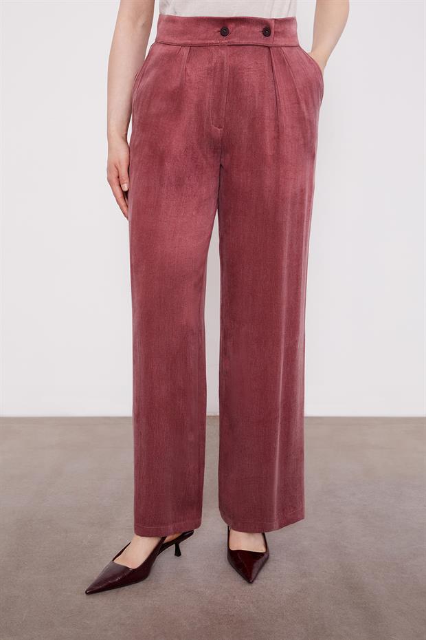 Bordo Fermuar Kapamalı Cupra İkili Takım