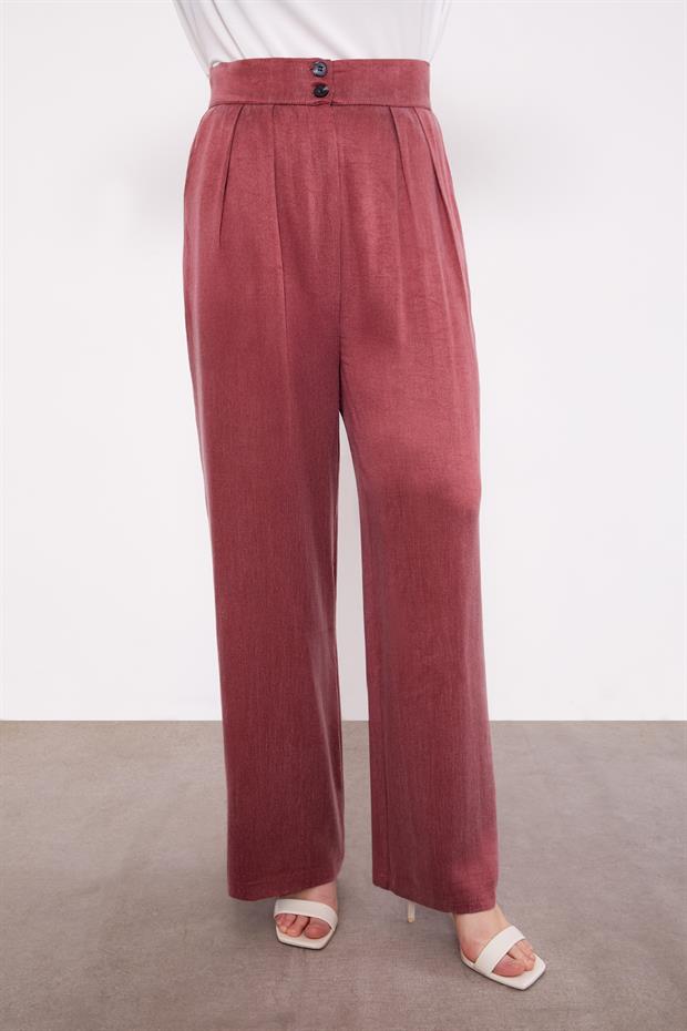 Bordo Kemerli Kol Detaylı Cupra İkili Takım