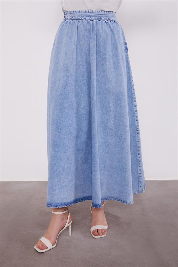 Buz Mavisi Kot Etekli Takım