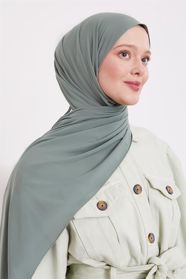 Çağla Yeşili Düz Sandy Şal