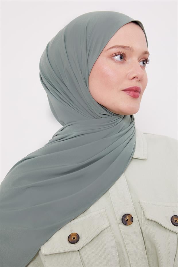 Çağla Yeşili Düz Sandy Şal