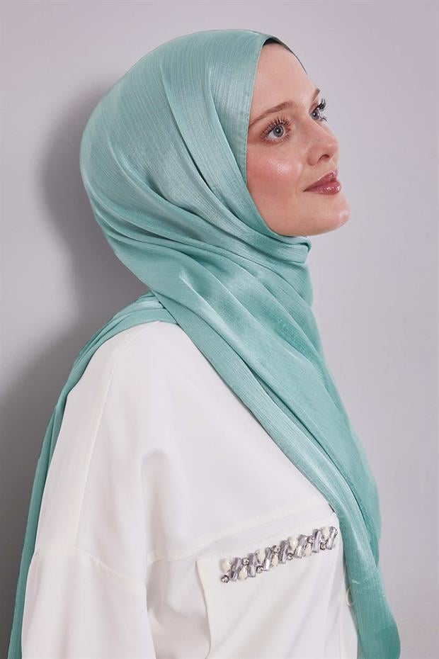 Çağla Yeşili Janjan Şal