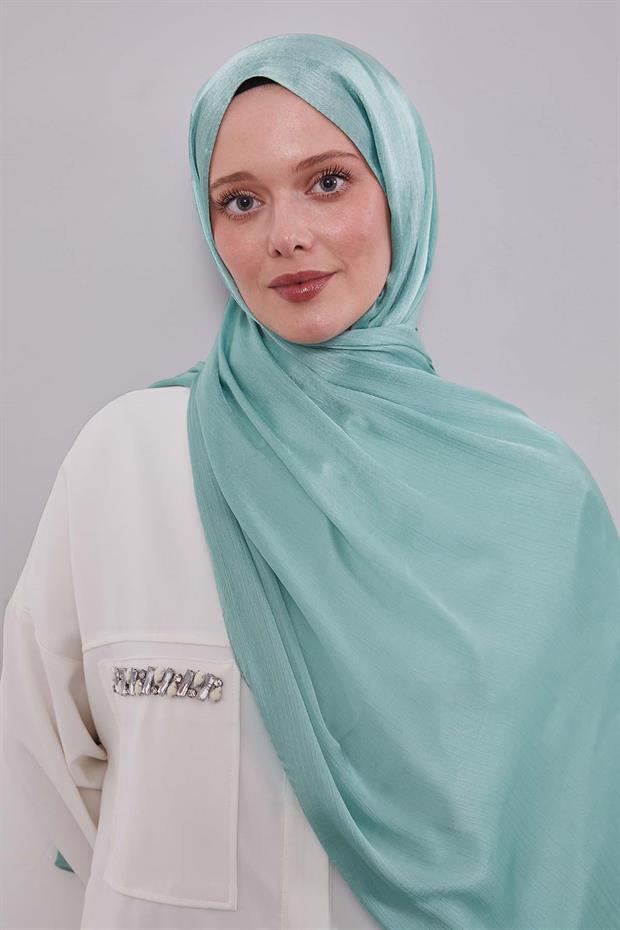 Çağla Yeşili Janjan Şal