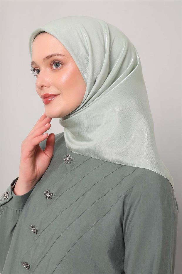 Çağla Yeşili Pırıltı Eşarp