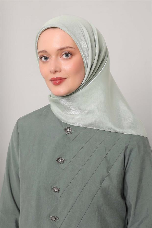 Çağla Yeşili Pırıltı Eşarp