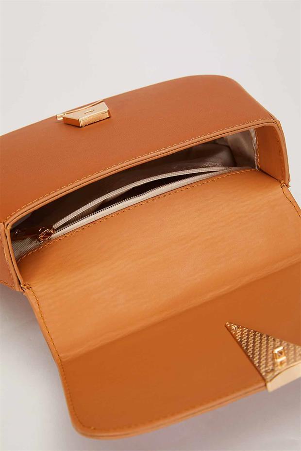 Camel Asimetrik Tasarım El Çantası