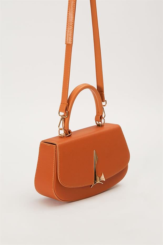 Camel Asimetrik Tasarım El Çantası