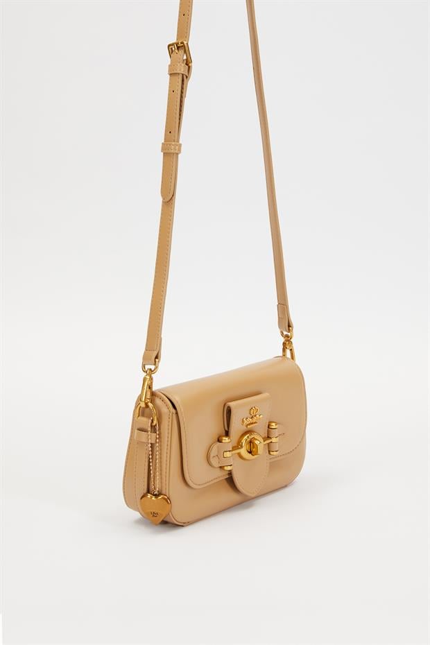 Camel Çevirme Kilit Omuz Çantası