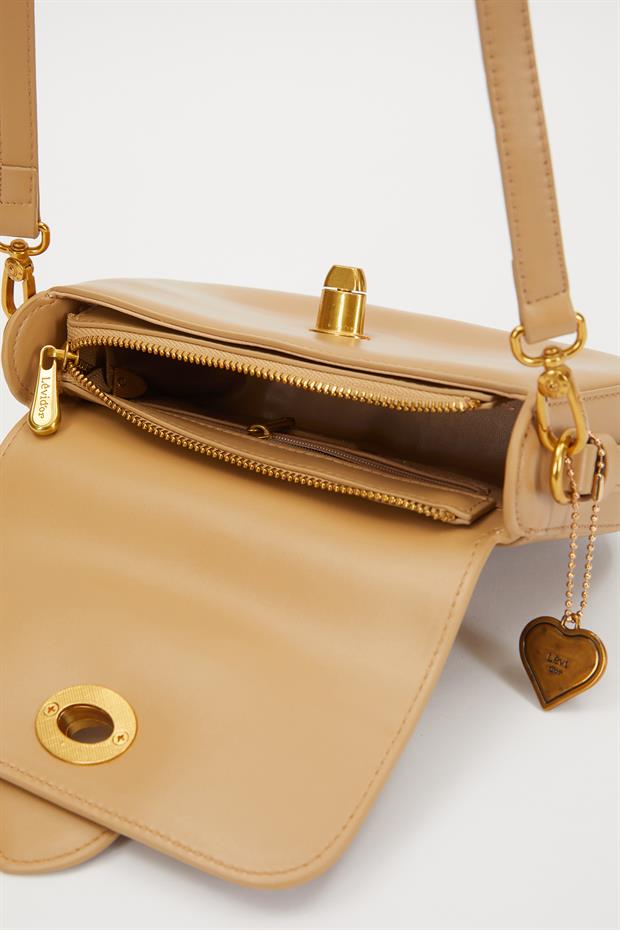 Camel Çevirme Kilit Omuz Çantası