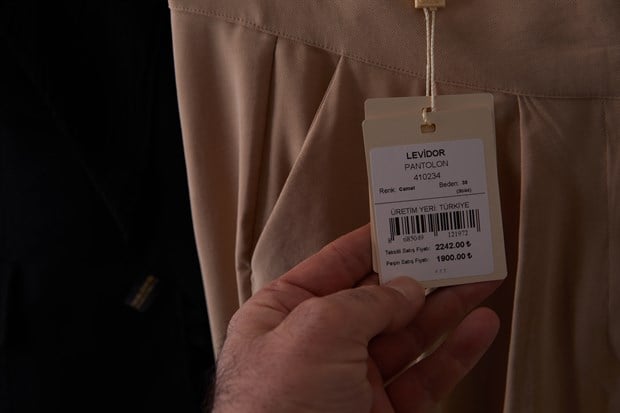 Camel Çift Düğme Detaylı Pantolon